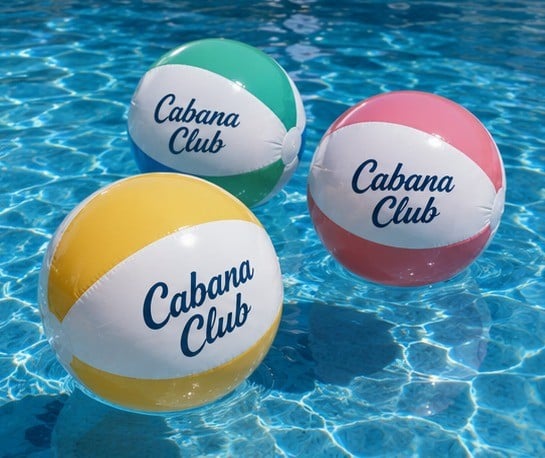Custom beach balls in use 1