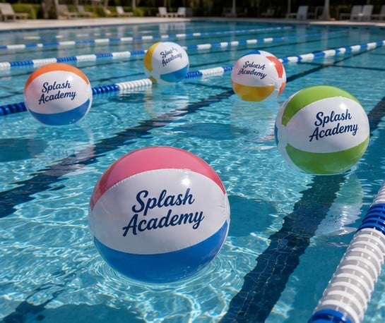 Custom beach balls in use 6